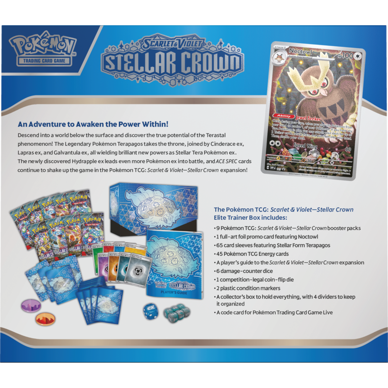 Pokémon Pokémon - Scarlet & Violet (7) - Stellar Crown - Elite Trainer Box (Anglais)