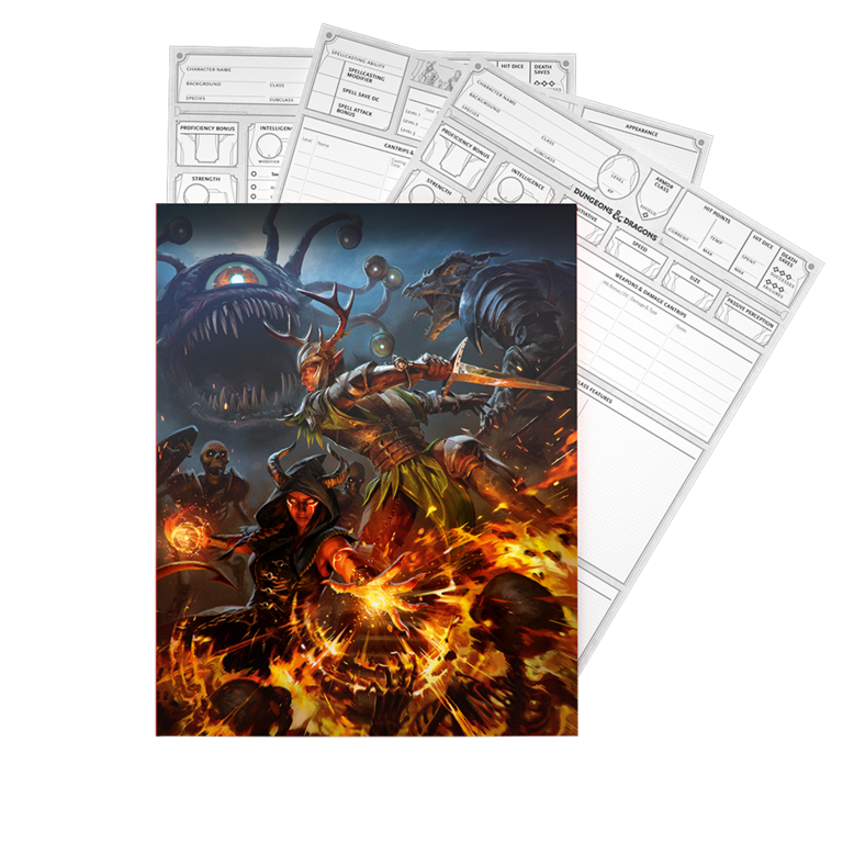 Dungeons & Dragons Dungeons & Dragons 5th edition - Character Sheets - 2024