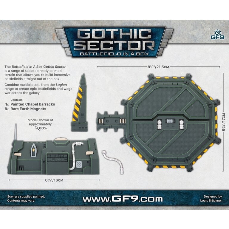 Galeforce Nine Battlefield in a Box - Gothic Sector - Legion - Chapel Barracks