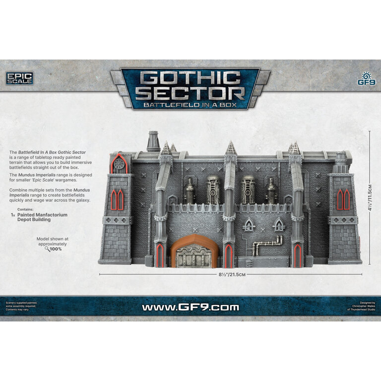 Galeforce Nine Battlefield in a Box - Gothic Sector - Mundus Imperialis - Manufactorium Depot