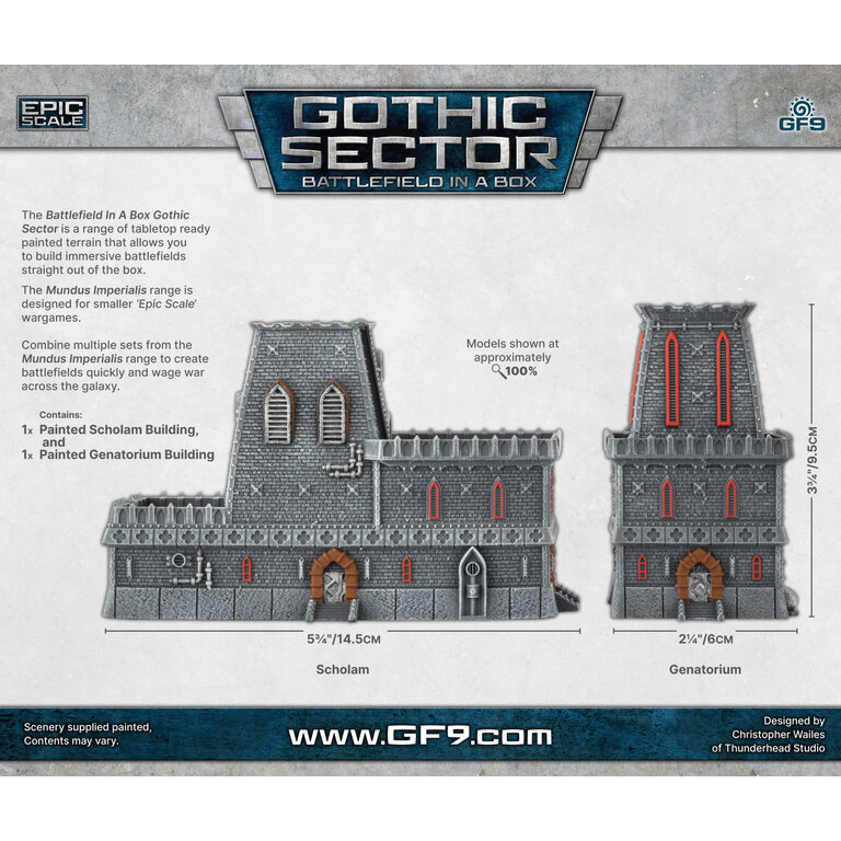 Galeforce Nine Battlefield in a Box - Gothic Sector - Mundus Imperialis - Scholam & Genatorium