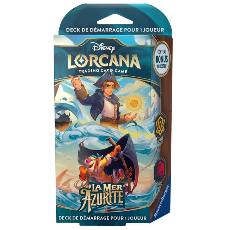 Ravensburger Disney Lorcana - La mer d'Azurite - Deck de démarrage - Ambre/Rubis (French)