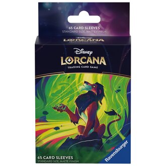 Ravensburger Disney Lorcana - Matte Sleeves A Set 6 - Standard Size - 65 unités - Scar