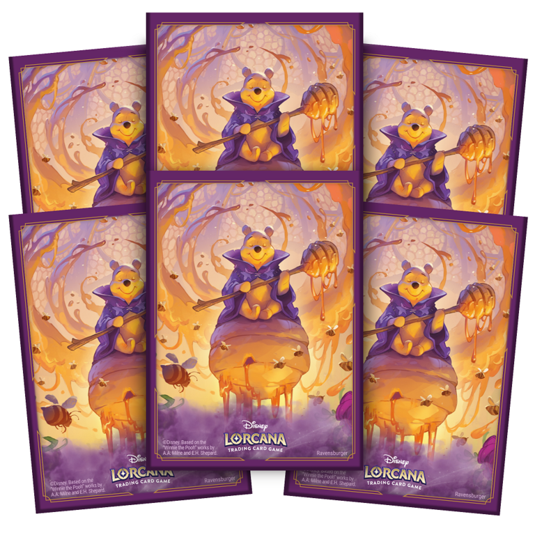 Ravensburger Disney Lorcana - Matte Sleeves B Set 6 - Standard Size - 65 unités - Winnie