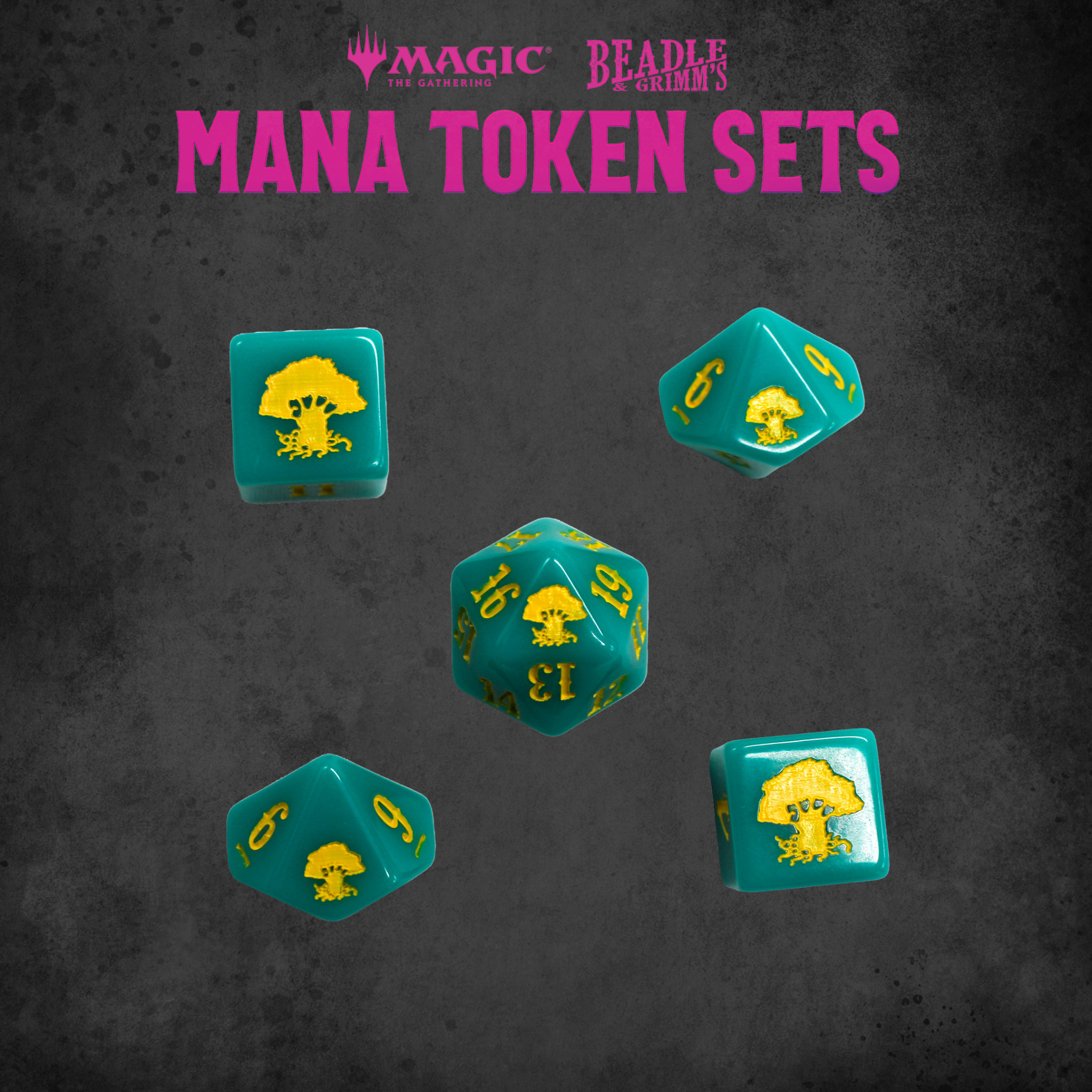 Beadle & Grimm's - MTG Mana Token Set - Green - Jeuxjubes