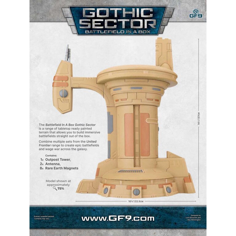 Galeforce Nine Battlefield in a Box - United Frontier - Outpost Tower