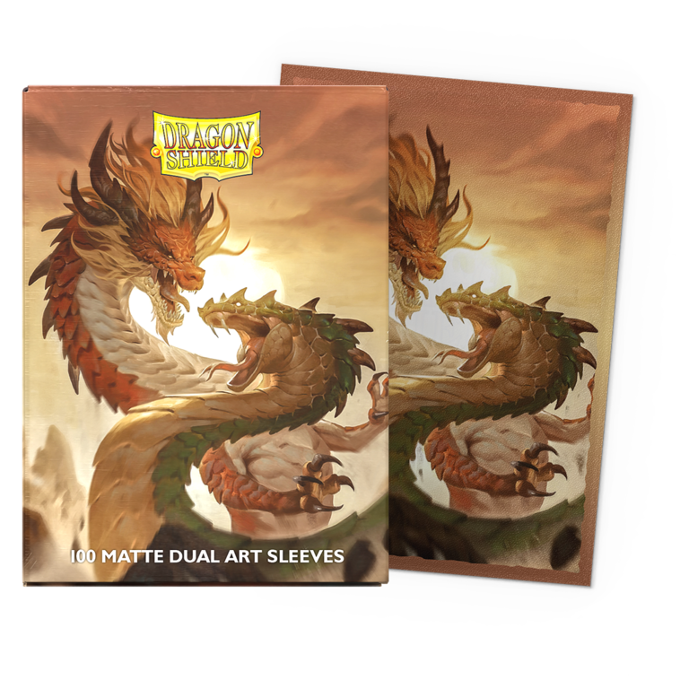 Dragon Shield (Dragon Shield) Matte Dual Sleeves - Wood Snake 2025 - 100 Unités - 63mm x 88mm