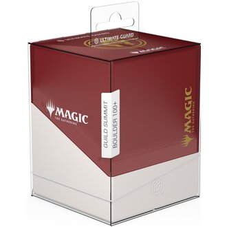 Ultimate Guard (UG) Boulder 100+ Deck Case - MTG Guild Summit - Boros Ultimate Guard (UG) Boulder 100+ Deck Case - MTG Guild Summit - Boros