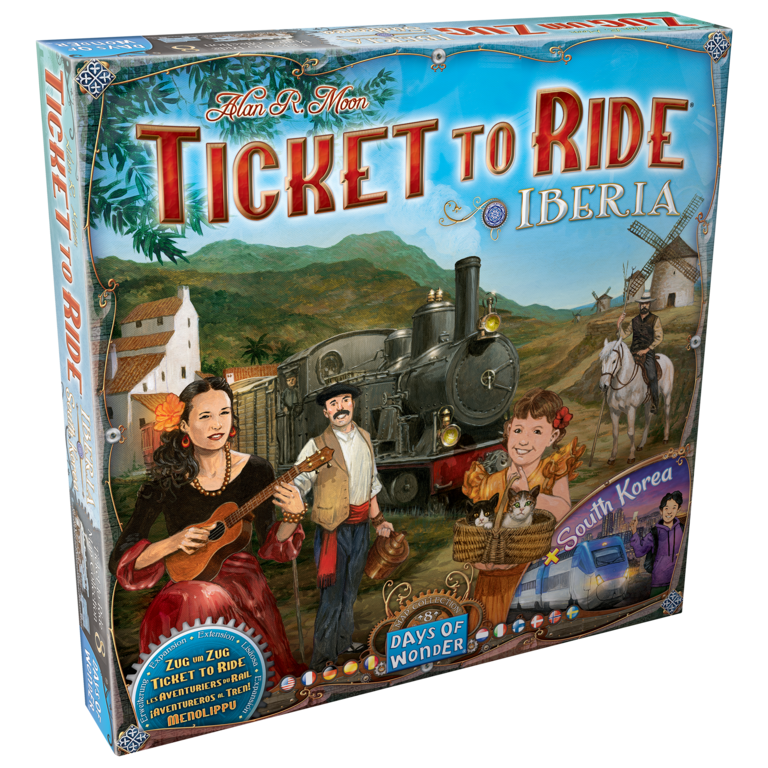 Ticket to Ride - Carte 8 - Iberia & South Korea (Multilingual)