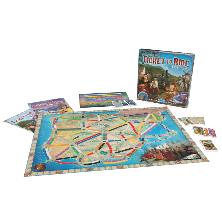 Ticket to Ride - Carte 8 - Iberia & South Korea (Multilingual)