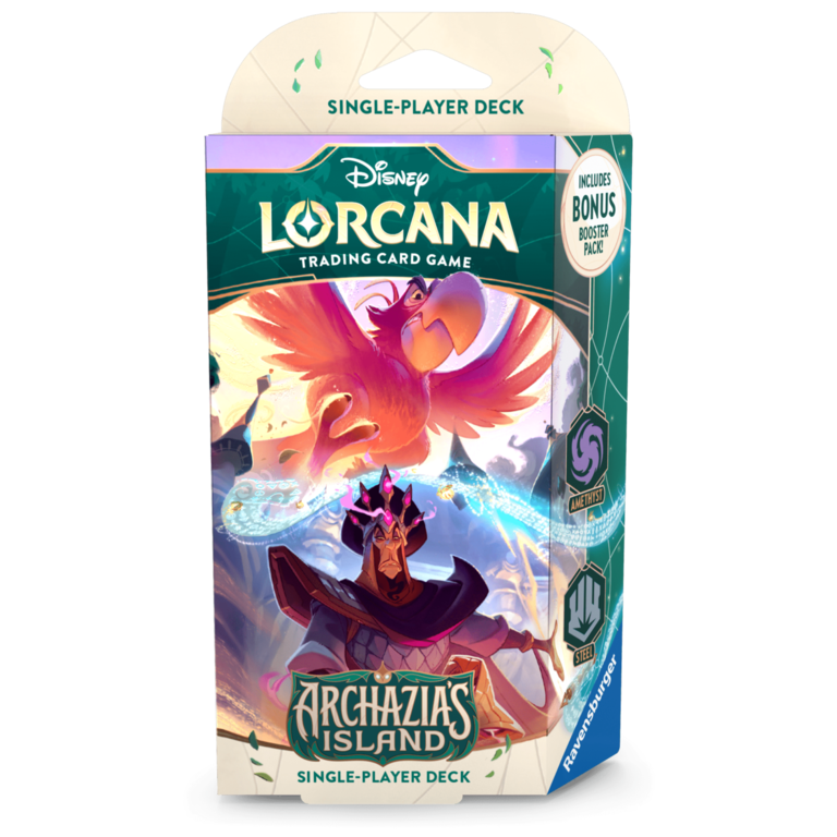 Ravensburger Disney Lorcana - Archazia's Island - Starter Deck -Amethyst/Steel (English)
