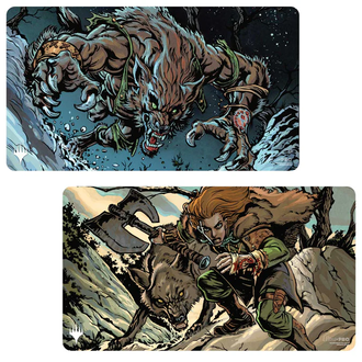 Ultra Pro (UP) Playmat - Innistrad Remastered - Double Sided - Huntmaster of the Fells / Ravager of the Fells*