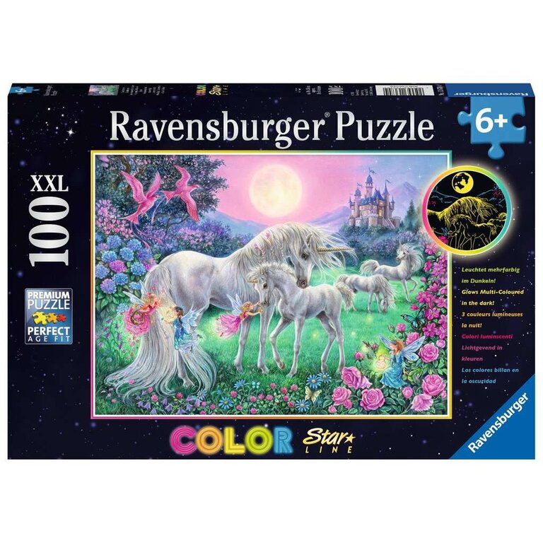Ravensburger Licornes au clair de lune - 100 pièces XXL