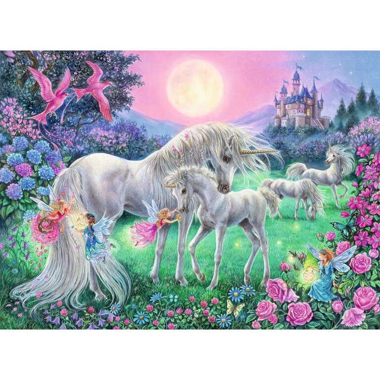 Ravensburger Licornes au clair de lune - 100 pièces XXL