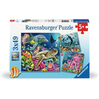 Ravensburger Monde sous-marin enchanteur - 3x49 pièces Ravensburger Monde sous-marin enchanteur - 3x49 pièces