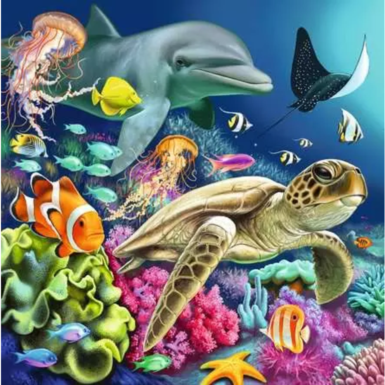 Ravensburger Monde sous-marin enchanteur - 3x49 pièces
