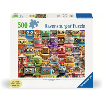 Ravensburger Retro Robots - 500 pièces Large Ravensburger Retro Robots - 500 pièces Large