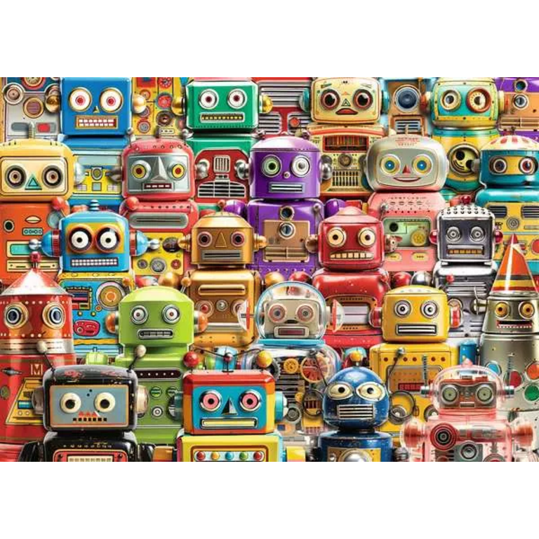 Ravensburger Retro Robots - 500 pièces Large