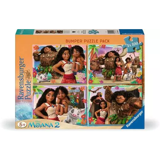 Ravensburger Moana - Aventures en Océanie - 4x100 pièces Ravensburger Moana - Aventures en Océanie - 4x100 pièces