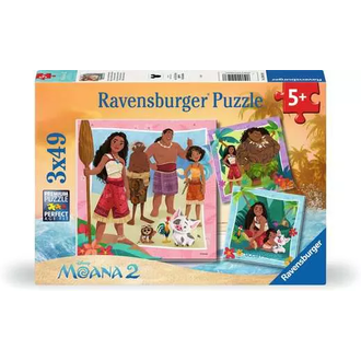 Ravensburger Moana 2 - vers de nouvelles aventures - 3x49 pièces Ravensburger Moana 2 - vers de nouvelles aventures - 3x49 pièces