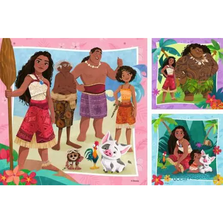 Ravensburger Moana 2 - vers de nouvelles aventures - 3x49 pièces