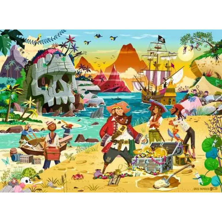Ravensburger Le trésor des pirates - 100 pièces XXL