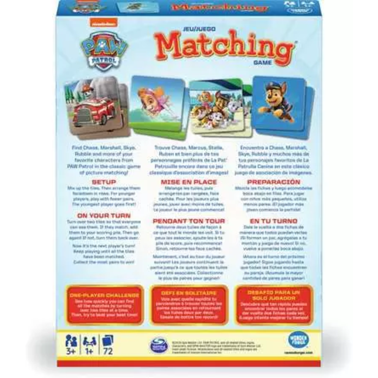Ravensburger Matching - Pat Patrouille (Multilingue)