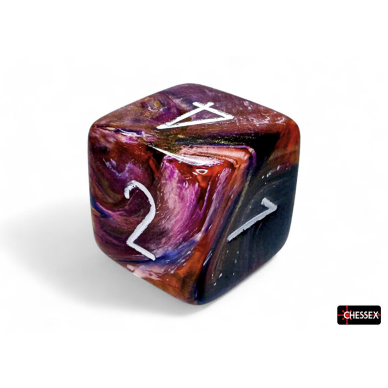 Chessex 7 dés polyédriques Festive symphonie avec chiffres blancs