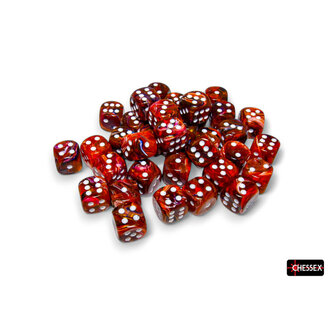 Chessex 36 dés 6 12mm Festive symphonie avec points blancs