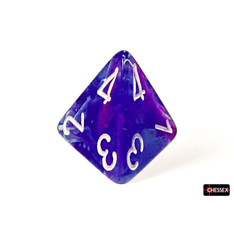 Chessex 7 dés polyédriques Nebula aura avec chiffres blancs