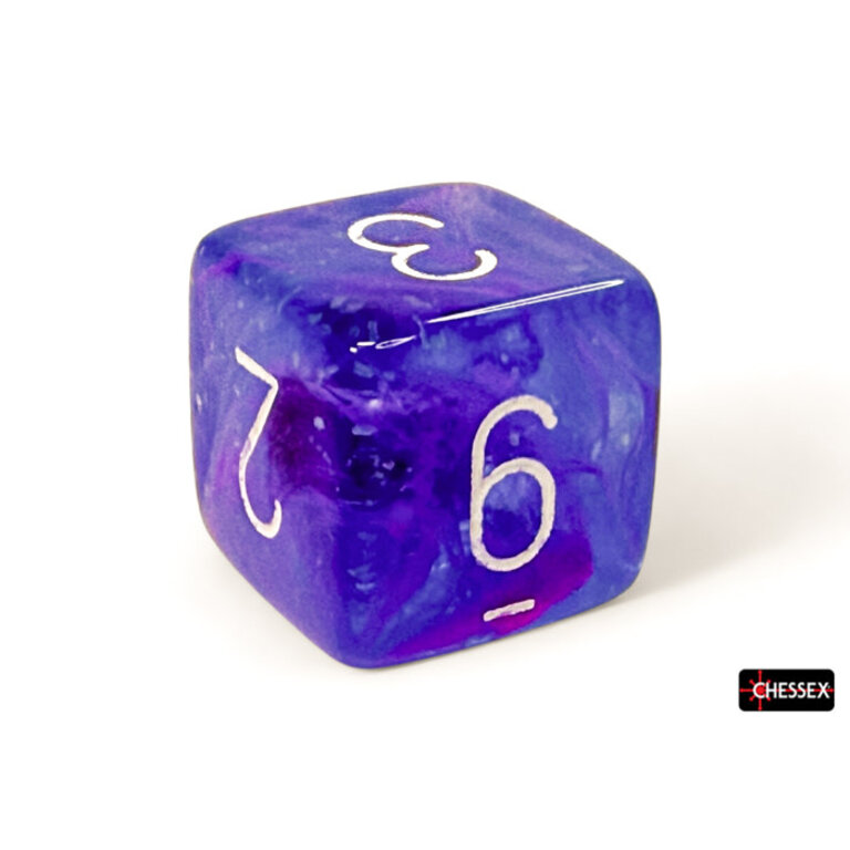 Chessex 7 dés polyédriques Nebula aura avec chiffres blancs