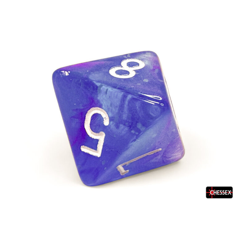 Chessex 7 dés polyédriques Nebula aura avec chiffres blancs