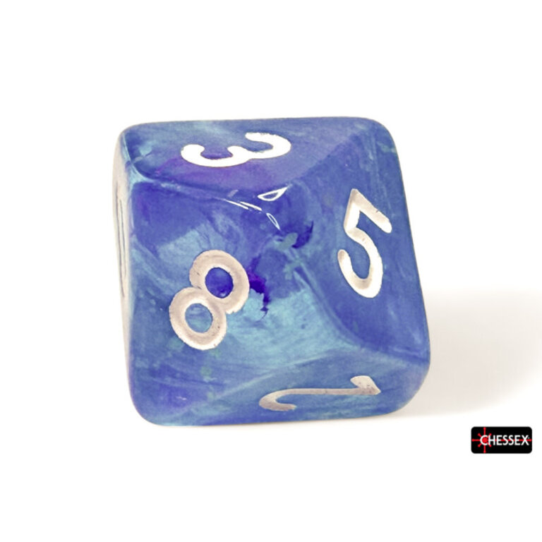 Chessex 7 dés polyédriques Nebula aura avec chiffres blancs