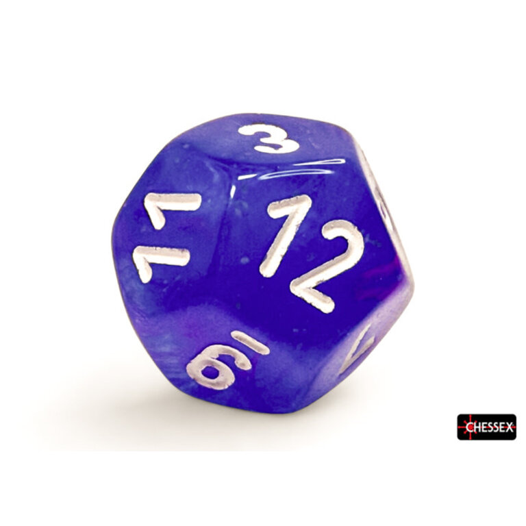 Chessex 7 dés polyédriques Nebula aura avec chiffres blancs