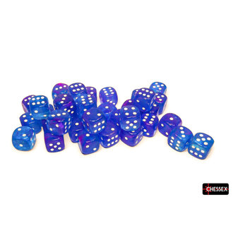 Chessex 36 dés 6 12mm Nebula aura avec points blancs