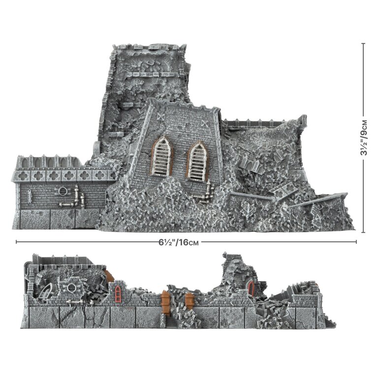 Galeforce Nine Battlefield in a Box - Gothic Sector - Mundus Imperialis - Scholam - Damaged and Destroyed - 2 Units