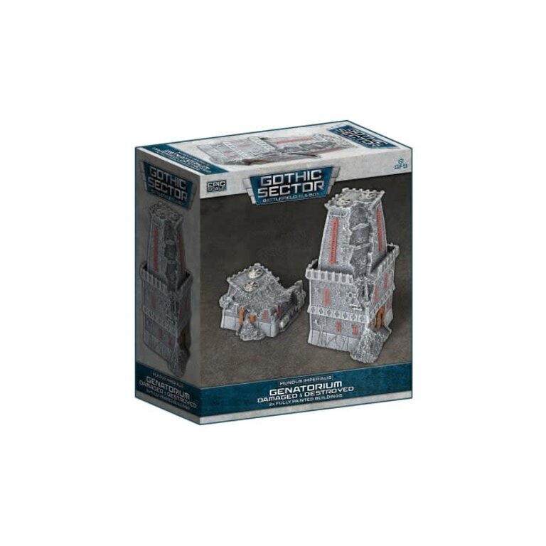 Galeforce Nine Battlefield in a Box - Gothic Sector - Mundus Imperialis - Genatorium - Damaged and Destroyed - 2 Units