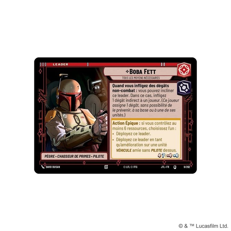Star Wars Unlimited - Passage en vitesse lumière - Deck de démarrage - Boba Fett (French)