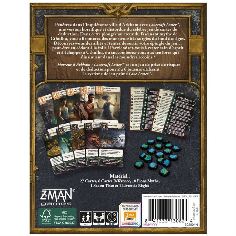 Lovecraft Letter - Arkham Horror (French)