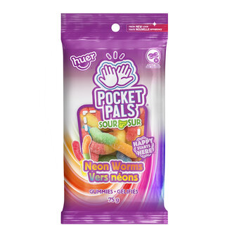 Pocket Pals - Vers néons surs - 75g Pocket Pals - Vers néons surs - 75g