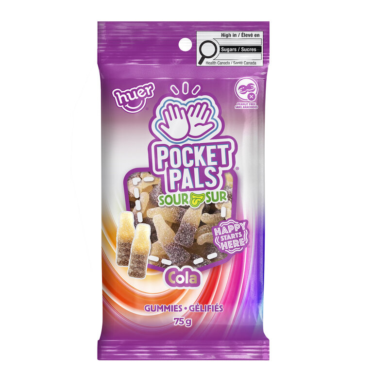 Pocket Pals - Bouteilles de cola gélifiées sures - 75g