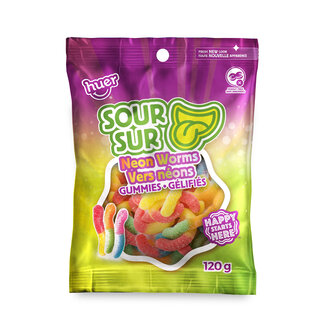 Vers néons surs - 120g Vers néons surs - 120g