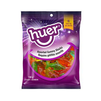 Requins gélifiés assortis - 100g Requins gélifiés assortis - 100g