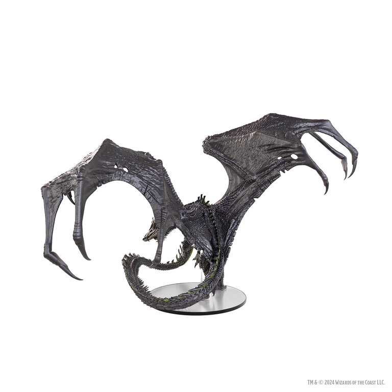 Dungeons & Dragons D&D - Icons Of The Realms -  Adult Black Dragon Corruptor
