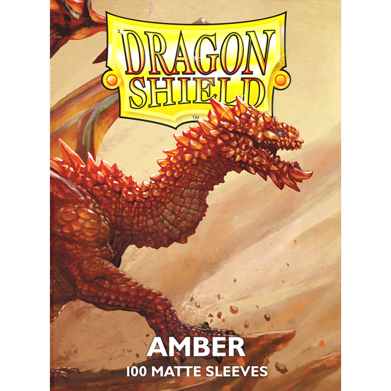 Dragon Shield (Dragon Shield) Matte Amber - 100 Unités - 63mm x 88mm