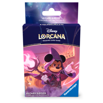 Ravensburger Disney Lorcana - Matte Sleeves - Standard Size - 65 unités - Mickey Mouse Ravensburger Disney Lorcana - Matte Sleeves - Standard Size - 65 unités - Mickey Mouse