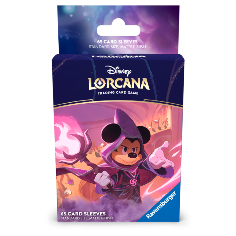 Ravensburger Disney Lorcana - Matte Sleeves - Standard Size - 65 unités - Mickey Mouse