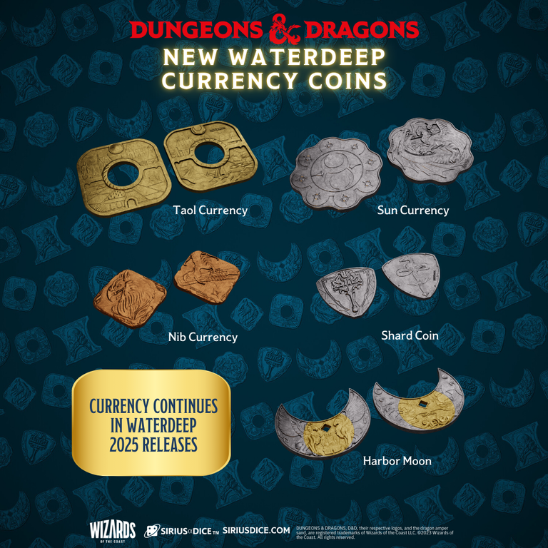 Sirius Dice D&D - Xanathar's Treasure Pack - Waterdeep Collection*