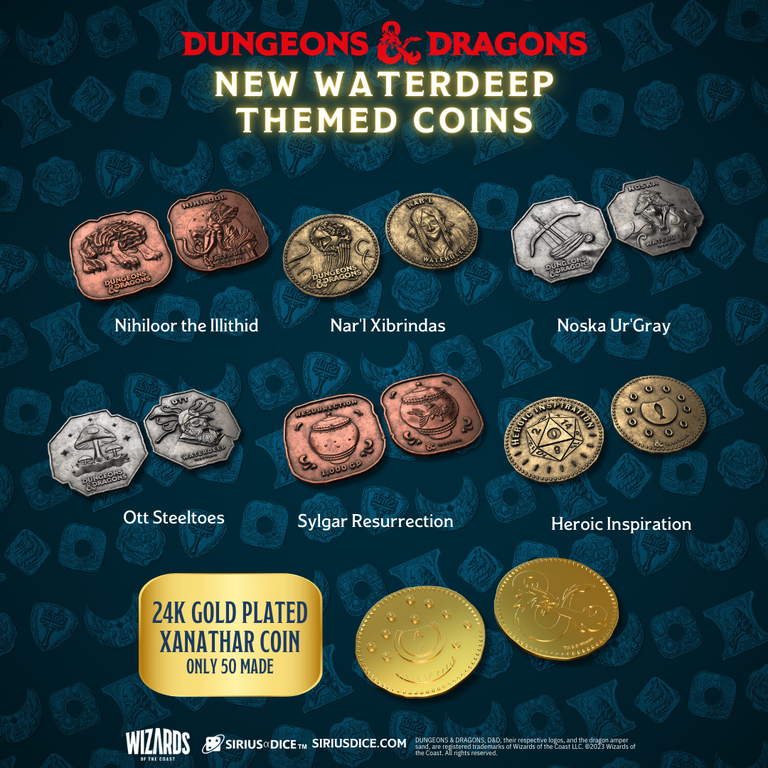 Sirius Dice D&D - Xanathar's Treasure Pack - Waterdeep Collection*