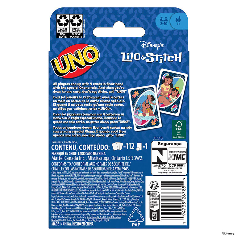 Uno - Lilo & Stitch (Multilingual)